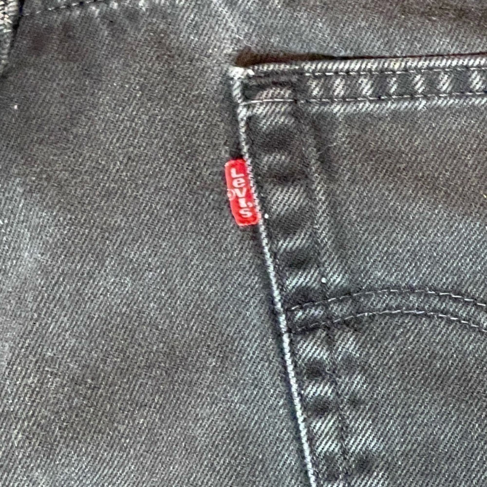 Levi’s 550 classic straight leg denim men’s jeans black 34 waist zipper fly - Picture 6 of 15